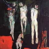 Pungea l'aria un triste odor di morte 2004  160 x 200 cm