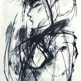 Ritratto di donna - carboncino
